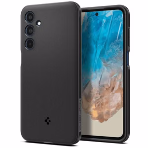 Spigen Essential SandBlast dėklas telefonui Samsung Galaxy M35 5G - juodas