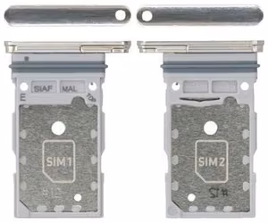 Лоток SIM-карты Samsung S911/S916 S23/S23 Plus Dual Cream Оригинал (б/у Grade A)