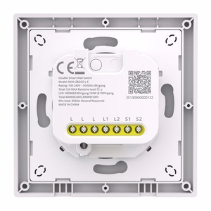 SONOFF MINI-ZB2GSL-E ZigBee dviejų kanalų sieninis jungiklis be neutralaus