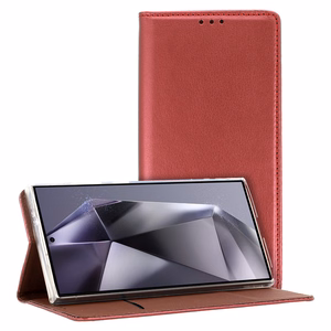 Išmanusis magnetinis dėklas telefonui XIAOMI Redmi Note 13 Pro 5G - burgundinis (m)