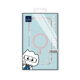 WIWU Hybrid Ultra dėklas iPhone 16 6,1" rožinis HCC-203