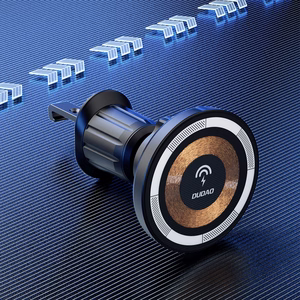 Belaidis automobilinis įkroviklis-laikiklis Dudao (F12MAX+) Magnetic (MagSafe 15W) juodas