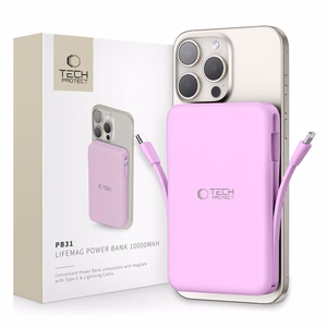 Tech-Protect PB31 MagSafe 10000mAh Išorinė baterija (f) - violetinė