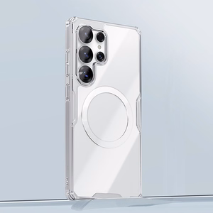 Nillkin Nature TPU Pro Magnetinis dėklas telefonui su MagSafe Samsung Galaxy S25 Ultra - Baltas
