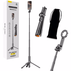 Blavec Selfie Stick Aluminium Fusion P-12 Magsafe Auto pop штатив + пульт дистанционного управления 1,60 м (SSFP12-MTRAPB160) черный
