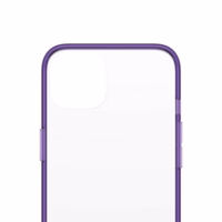 PanzerGlass ClearCase antibakterinis dėklas telefonui su Military Grade sertifikatu iPhone 13 / 14 / 15 - permatomas violetinis