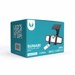 Forever Light Solar LED Lempa SUNARI FLS-04 108*SMD PIR 10W 800lm 6000K 2400mAh Li-Ion Forever Light