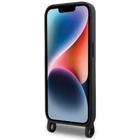 Karl Lagerfeld KLHCP15XSCBSKNK iPhone 15 Pro Max 6.7" kietas dėklas juodas/juodas Crossbody Silikoninis Ikonik