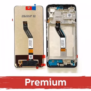LCD ekranas suderinamas su Xiaomi Poco M4 Pro 5G / Redmi Note 11S 5G (Note 11T 5G) juodas su rėmeliu OEM