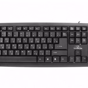 Esperanza TKR101 biuro klaviatūra USB QWERTY anglų, rusų juoda