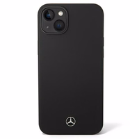 Dėklas telefonui Mercedes Silicone Line iPhone 14 - juodas