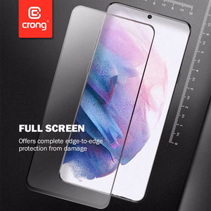 Crong 7D Nano Flexible Glass 9H hybrid screen protector for Samsung Galaxy S21+