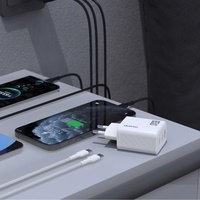 Dudao A29C 65W GaN sieninis įkroviklis + USB-C kabelis - baltas