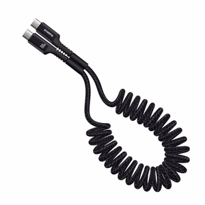 Baseus Fish-Eye USB C į USB C greitojo įkrovimo kabelis 1 m 100 W Juoda