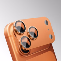 Grūdintas stiklas Tel Protect 95% AR+AF Full Metal Kameros apsauga kamerai skirtas Iphone 17 Air juodas (kameros modulis)