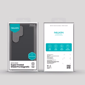 Nillkin Super Frosted Shield Pro magnetinis MagSafe suderinamas dėklas skirta Samsung Galaxy S26 Ultra juodas
