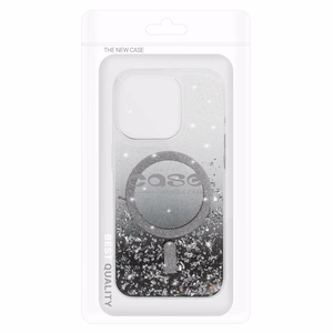 Tel Protect Moonlite Magnetinis dėklas telefonui Iphone 15 Pro Max juodas skaidrus