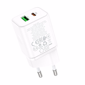 Įkroviklis Borofone BN7 20W USB-C/USB-A baltas
