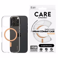 CARE by PanzerGlass Flagmano dėklas telefonui iPhone 16 Pro 6.3" persikinis Magnetinis 1374