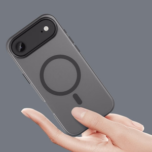 Magnetinis abrazyvinis dėklas telefonui iPhone 17 Air, suderinamas su MagSafe - matinė juoda