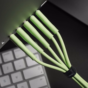 FORCELL F-ENERGY C346 kabelis Type C į Lightning PD 3A 27W Silicone 1 m žalias