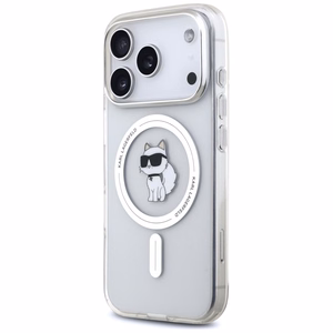 Karl Lagerfeld IML Choupette MagSafe dėklas telefonui iPhone 17 Pro Max - permatomas