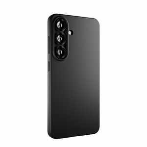 Puro Icon silikoninis dėklas telefonui Samsung Galaxy S25 - juodas