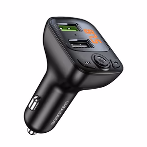 Borofone BC41 Bluetooth MP3 grotuvas / FM moduliatorius (hands free, microSD, QC3.0 USB-A, USB-A 5V/1A)