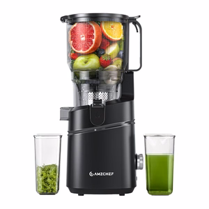 Шнековая соковыжималка AMZCHEF SJ-036CBK (черная)