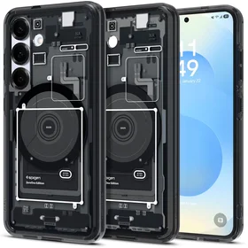 Spigen Ultra Hybrid Mag dėklas telefonui Samsung Galaxy S25 Zero One - juodas