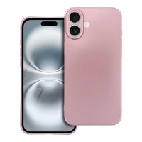 METALLIC dėklas telefonui IPHONE 16 Plus rožinis
