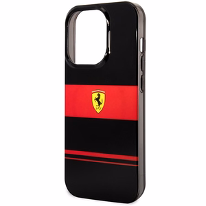 Ferrari FEHMP14LUCOK iPhone 14 Pro 6.1" juodas/juodas kietas dėklas IMD Combi Magsafe