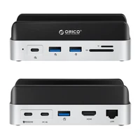 "Orico MiniDock 10-in-1" doko stotis su SSD kietojo disko įkrova - sidabrinė