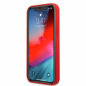 Guess GUHCP12LLSPEWRE iPhone 12 Pro Max 6.7" raudonas/raudonas kietas dėklas Peony kolekcija