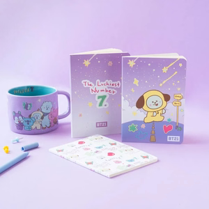 BT21 CHIMMY A6 užrašų knygelių rinkinys, 3 vnt.