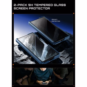 Комплект Supcase UB Aero MagSafe из 2 предметов: чехол и защитное стекло с фильтром конфиденциальности для Samsung Galaxy Z Fold 8 Ultra — тёмно-синий