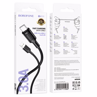 Borofone Kabel BX111 Feliz (m) - USB iki Type C - 3A 1 metras juodas