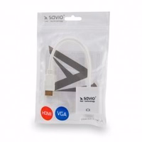 SAVIO HDMI (M) – VGA (F) ADAPTERIS BALTAS CL-201