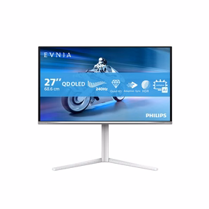 Philips Evnia 6000 27M2N6501L/00 monitorius 67,3 cm (26,5") 2560 x 1440 pikselių Quad HD QD-OLED baltas