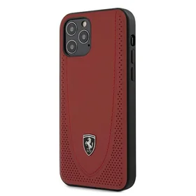 Ferrari FEOGOHCP12MRE iPhone 12/12 Pro 6.1 raudonas kietas dėklas Off Track perforuotas