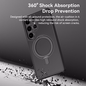 Rock Sukiojamas stovas Soft Touch Series Magnetinis skirtas Samsung Galaxy S25 juodas
