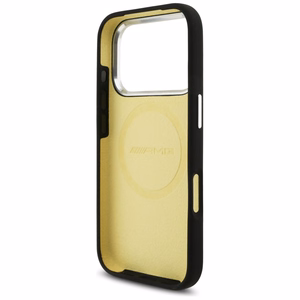 AMG silikoninis Oversize Rhombs MagSafe dėklas iPhone 17 Pro - juodas