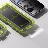 Ringke Easy Slide 2-jų rinkinys privatumo stiklas iPhone 17 Pro - juodas