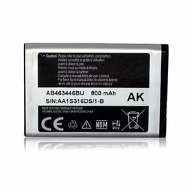 Akumuliatorius ORG Samsung X200 800mAh AB463446BU/X630/C300/C3300K/C3520/B300/C5212/E1170/D520/B130/E1200 AB553446BU