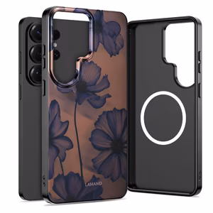 Tech-Protect Lamano MagSafe Case for Samsung Galaxy S26 Ultra - Brown and Purple