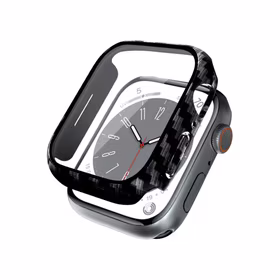 Crong Hybrid Watch dėklas - dėklas with glass Apple Watch 41mm (Carbon)