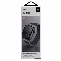 Uniq Dante Stainless Steel dirželis Apple Watch 1/2/3/4/5/6/7/8/SE/SE2 42/44/45mm - grafito