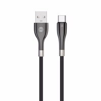 "Forever Sleek" kabelis USB - USB-C 1,0 m 3A juodas