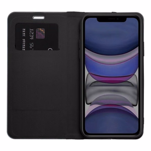 LUNA Book Carbon dėklas telefonui IPHONE 14 juodas