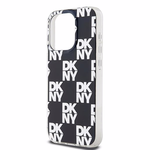 DKNY IML languotas mono raštas dėklas telefonui iPhone 15 Pro Max - juodas